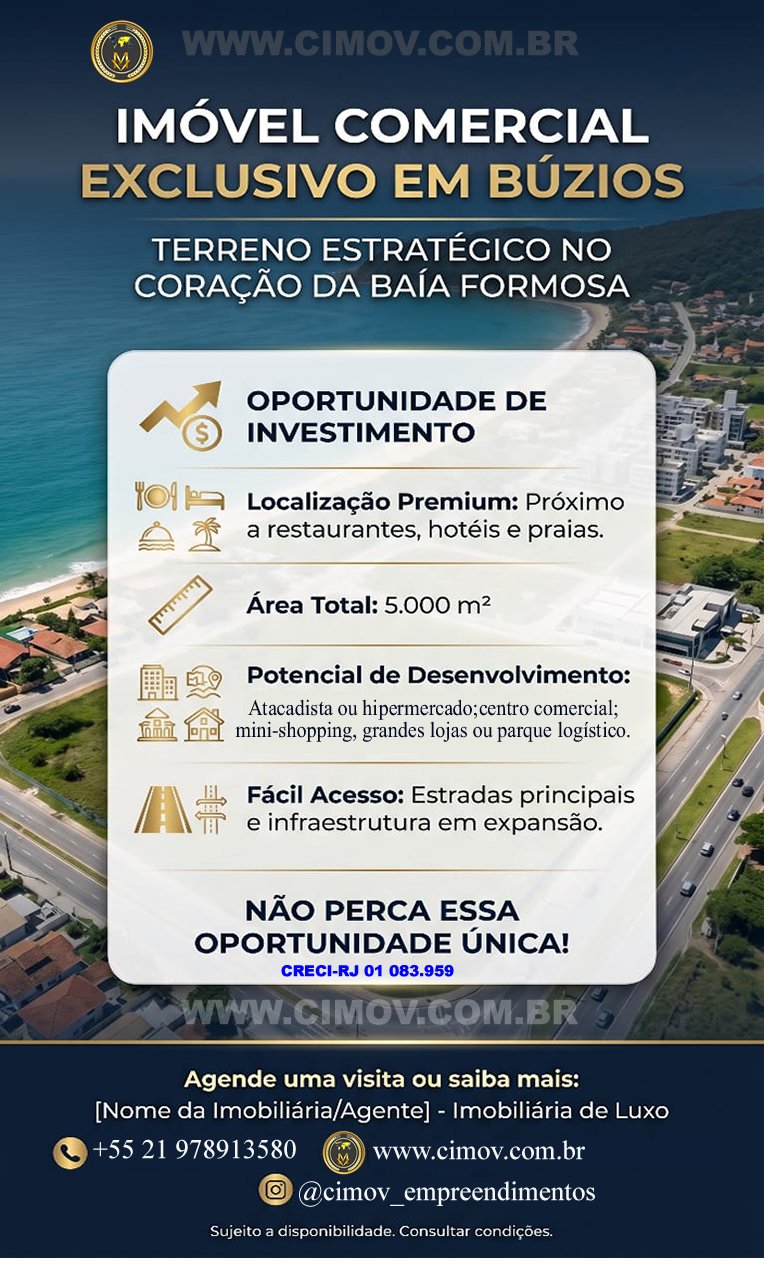 EMP00039 - OPORTUNIDADE DE NEGÓCIO EM BUZIOS