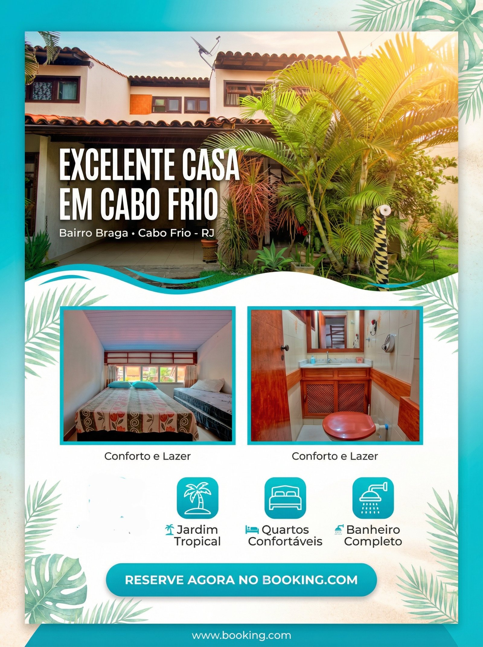 AL00012 - Casa de praia Cabo Frio, Braga, praia das Dunas