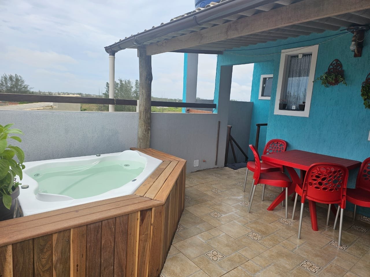 AL00017  - Aluguel casa temporada II -  Cobertura com Jacuzzi e Churrasqueira – A 3 min da Praia das Dunas!