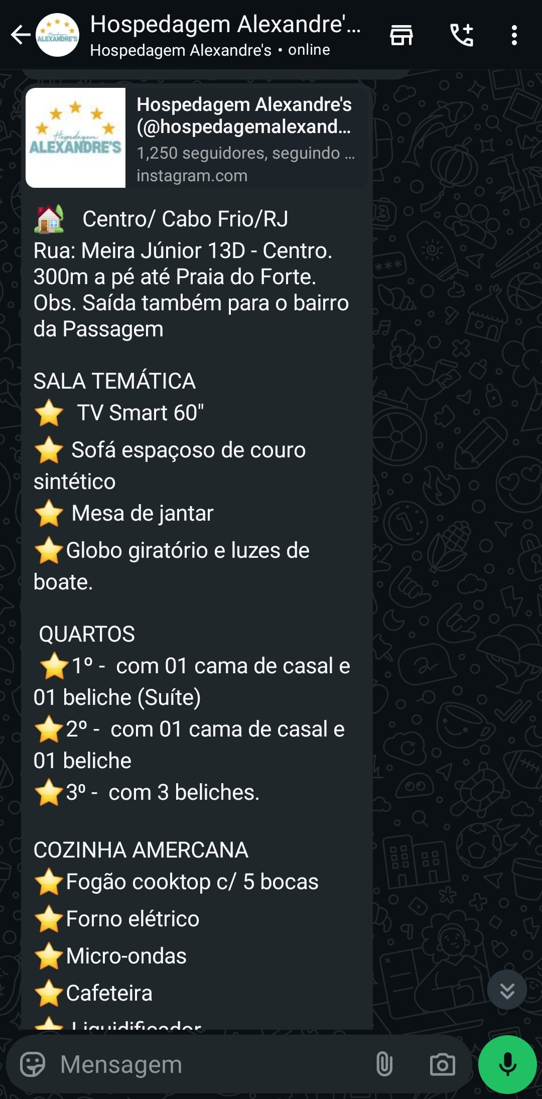 AL0004- Hospedagem temporada para 30 pessoas ou pequenas familias em cabo Frio