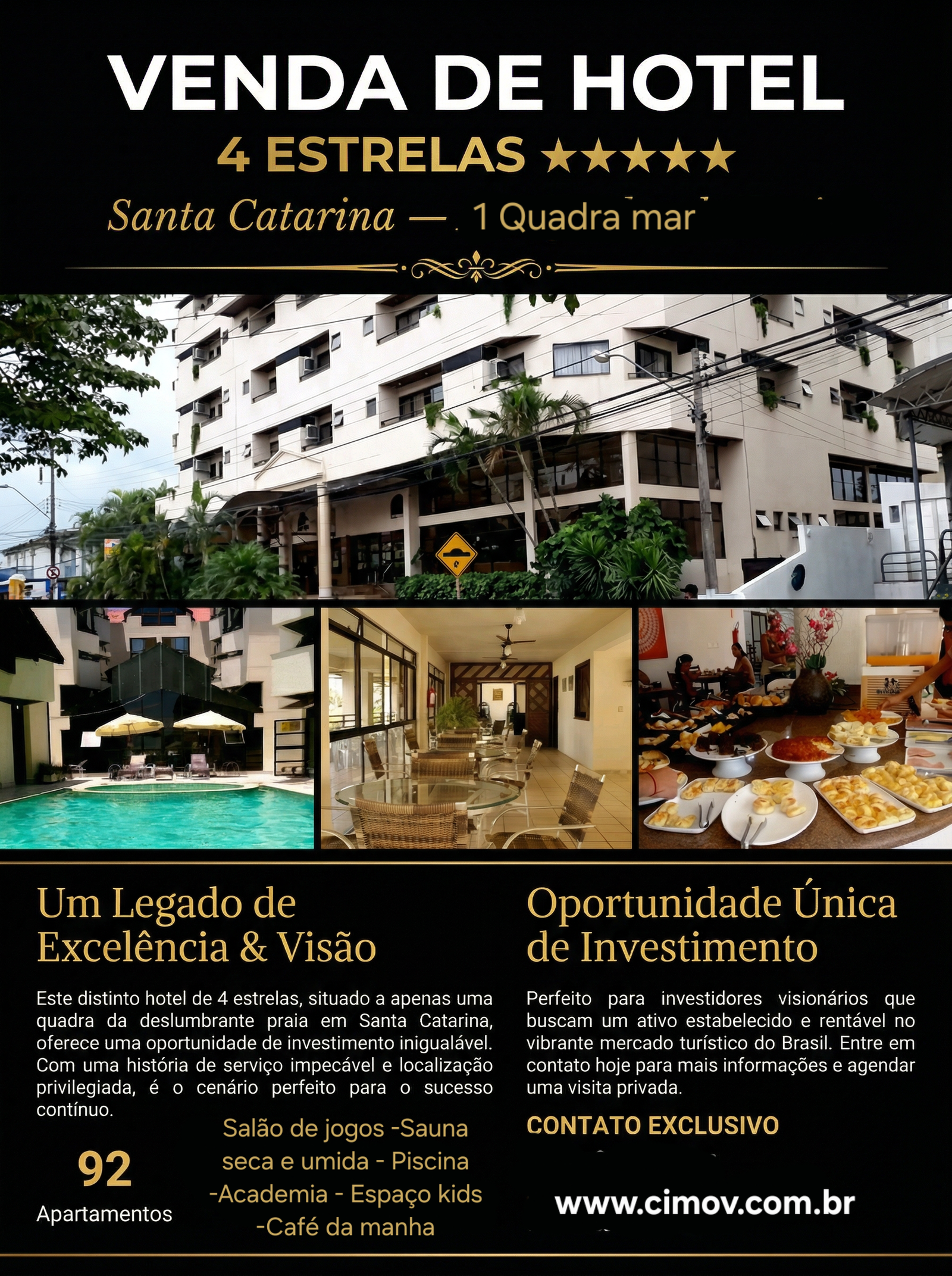 EMP00037- Hotel 4 estrelas Litoral de Santa catarina