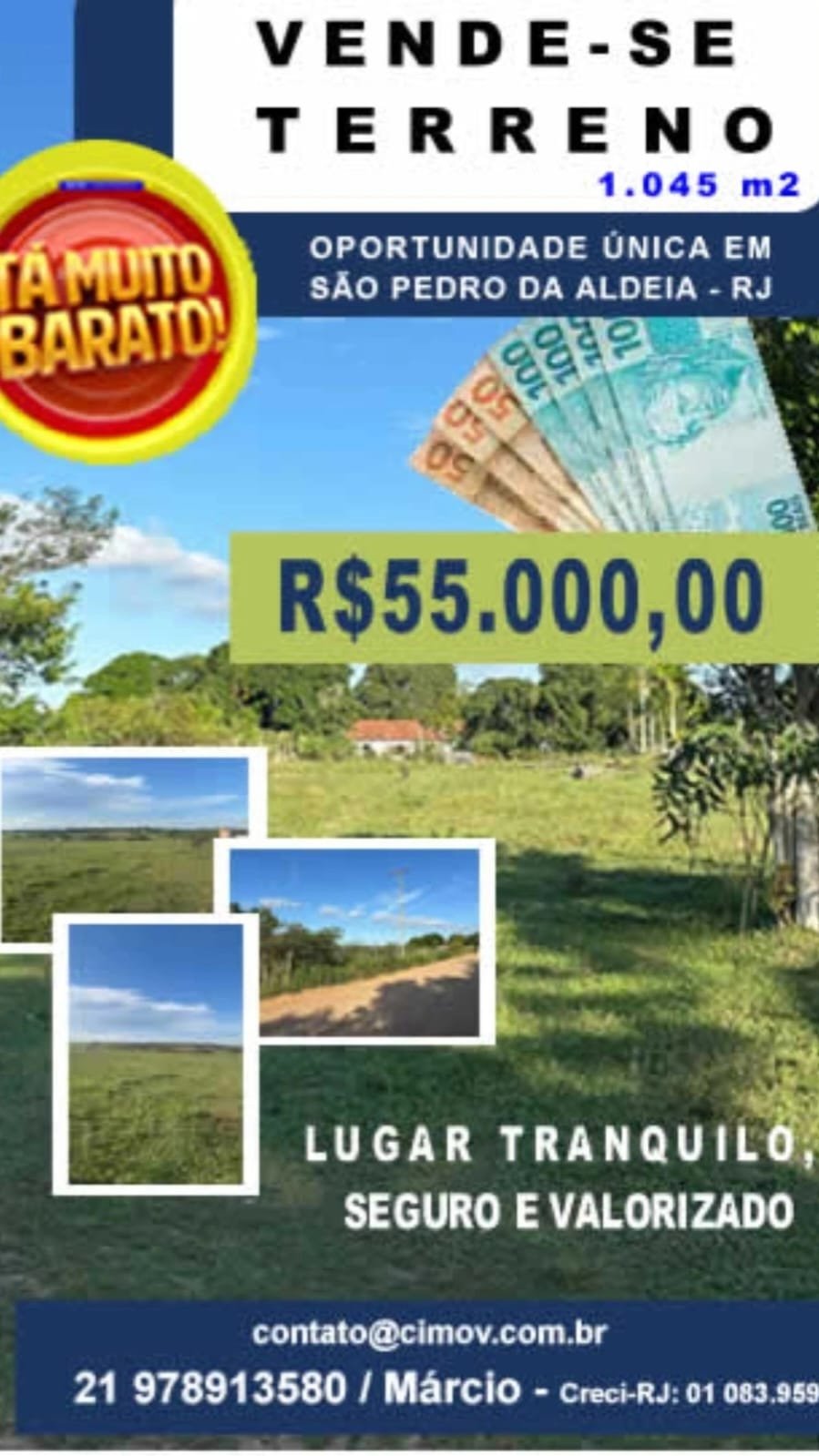 TR00005 - TERRENO EM SAO PEDRO DA ALDEIA